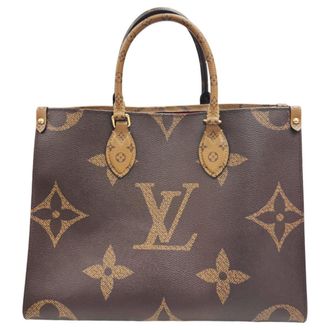 Louis Vuitton Brown Monogram Handbag Tote Bag (Pre-Owned)