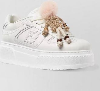 Fendi leather low-top sneakers