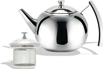 OEM Tetera De Acero Inoxidable Con Infusor, Cafetera/hervidor Con Tapa Y Asa, Ideal Para T&eacute; Org&aacute;nico De Hojas Sueltas, Todo Tipo De Frutas, Hierbas E Infu