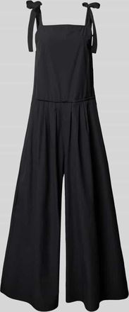 Max Mara Loose Fit Jumpsuit aus reiner Baumwolle Modell AGGUATI in Black, Gr&ouml;&szlig;e 34