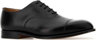 Churchs Mens Leather Cap-Toe Oxford Black Calf