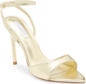 Tony Bianco Molly Sandal in Gold Nappa Metallic at Nordstrom, Size 7.5
