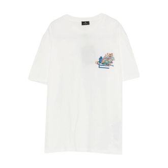 Etro Etro, T-Shirts, male, White, Size: XS Logo T-shirt