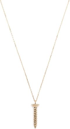 Mateo Bijoux 14K Yellow Gold Screw Pendant Necklace - Mens - 14kt Yellow Gold
