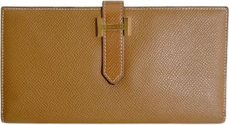Herm&egrave;s Brown Epsom Leather Wallet (Bi-Fold) (Pre-Owned)