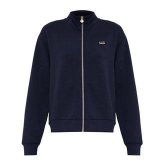 Emporio Armani Emporio Armani Ea7, Hoodies & sweatvesten, Dames, Blauw, M, Polyester, Sweatshirt met hoge hals