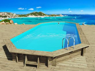 Habitat et Jardin Habitat Et Jardin - Piscina De Madera ibiza - 8.57 X 4.57 X 1.31 M