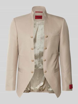 Wilvorst Sakko mit Knopfleisten und Label-Patch in Beige, Gr&ouml;&szlig;e 102