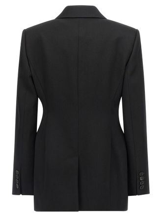 Givenchy Satin Lapel Blazer - Black