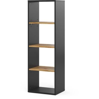 Vicco Estantería Tomy, Antracita/roble dorado, 40 x 120 cm 4 compartimentos