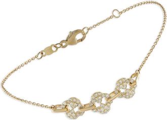 Luxury Bazaar 14kt geelgouden armband met diamant