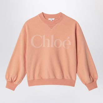 Chlo&eacute; Apricot sweatshirt with logo print