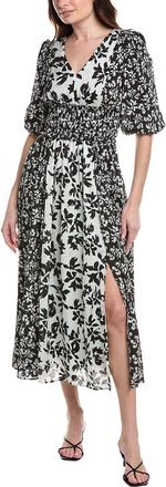 Taylor Yoryu Jacquard Midi Dress