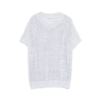 PANICALE V-neck Knitwear, female, White, Size: XL Gilet
