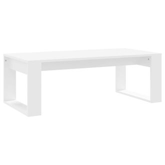 vidaXL Vidaxl - Mesa De Centro Madera De Ingenier&iacute;a Blanco 102x50x35 Cm