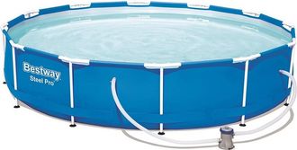 Bestway Piscina De Marco Redonda Con Filtro 1c 366 H. Bestway Bw56681