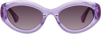 Kurt Geiger 54mm Cat Eye Sunglasses in Lilac/pink Ds at Nordstrom
