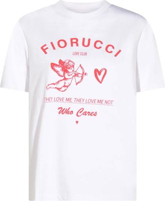 Fiorucci T-shirt con stampa cherubino - Bianco