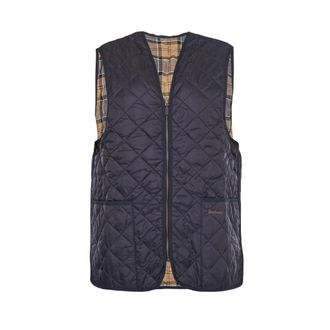 Barbour Gewatteerde Pile Jas met Ritssluiting - Heren - Bodywarmers - Blauw - L - Jassen