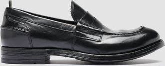 Officine Creative Balance 011 Leather Penny Loafers in Black at Nordstrom, Size 40
