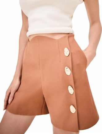 Alexis Xander High Waist Short In Copperwood