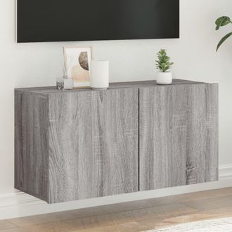 vidaXL Vidaxl - Mueble Para Tv De Pared Gris Sonoma 80x30x41 Cm