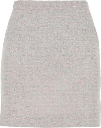Alessandra Rich Pink cotton blend skirt