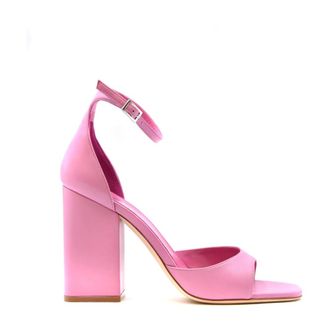 PARIS TEXAS Schoenen, Dames, Roze, 37 1/2 EU, Leer, Hoge Hak Sandalen