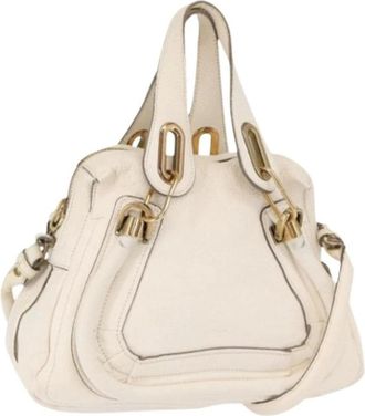 Chlo&eacute; Pre-owned Handbags, female, White, Size: ONE SIZE Pre-owned Hand Bag