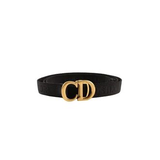 Dior Pre-owned Cotton Belt - female - Dior Vintage - Vintage Belts - Black - ONE SIZE - Pre-owned