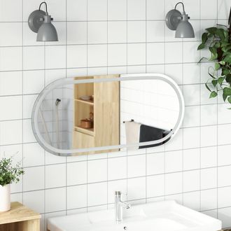 vidaXL Espejo De Ba&ntilde;o Led Ovalado 100x45 Cm Vidaxl