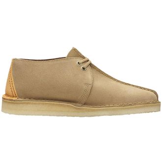 Clarks Desert Trek Suede Mens Lace Up Shoes - Light Tan - Size:UK 10.5