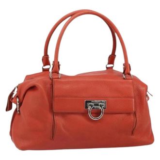 Ferragamo Pre-owned Handbags, female, Red, Size: ONE SIZE Pre-owned Handbag