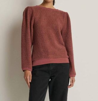 Nation Ltd Etta Lace Popover Top In Stallion