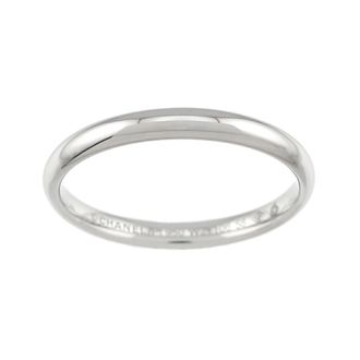 Chanel Platinum 950 Band Ring (Pre-Owned)