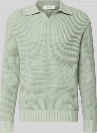 Selected Relaxed Fit Strickpullover aus reiner Baumwolle Modell DERECK in Lind, Gr&ouml;&szlig;e XXL
