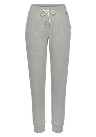 Lascana Loungehose LASCANA Pride, Damen, Gr. 44/46, N-Gr, grau (grau, meliert), angeraute Sweatware, Obermaterial: 60% Baumwolle, 40% Polyester, unifarben, be