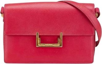 Saint Laurent Pre-owned Cross Body Bags, female, Red, Size: ONE SIZE Pre-owned Leather Shoulder Bag