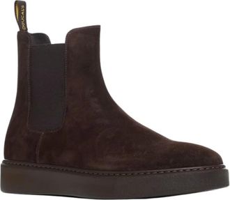 Doucal's Chelsea Boot - Heren - Chelseaboots - Bruin - 41 1/2 EU - Leer - Schoenen
