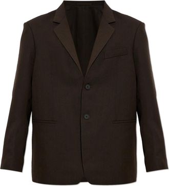 STUDIO NICHOLSON Roversi Wool Blazer - Heren - Blazers - Bruin - M - Katoen - Jassen
