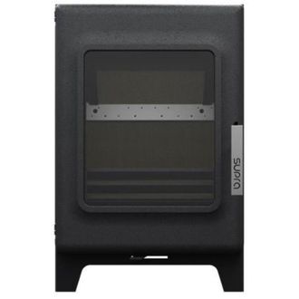Supra Estufa De Le&ntilde;a De Hierro Fundido Y Acero, 4,8 Kw, Negra - Fr9016310b - Supra