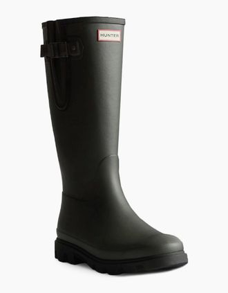 Hunter Womens Downpour Adjustable Womens Wellingtons - Black - Size: 7