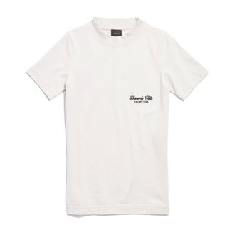 Balenciaga T-Shirts, female, White, Size: S Beverly Hills Logo T-Shirt Women