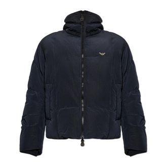Emporio Armani Chaqueta de plum&oacute;n con logo - Jackets - Hombre - Negro - 2XL