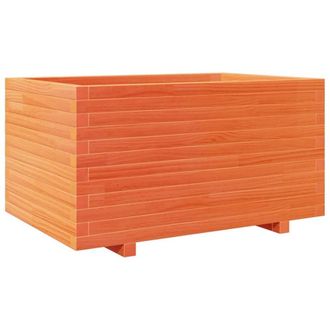 Berkfield Home Garden Planter Wax Brown 90x60x49.5 cm Solid Wood Pine