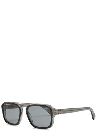 Ermenegildo Zegna Aviator-style Sunglasses - Grey - One Size