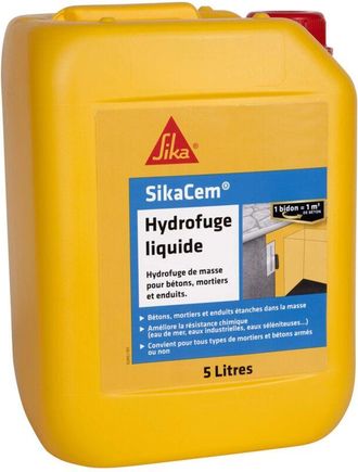 Sika 546963 Idrorepellente di Massa liquida, Bianco, 5 l