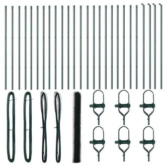 Berkfield Home Hexagon Fence Green 1.5x50 m Steel
