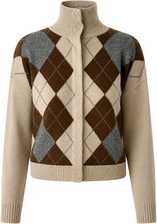 Max Mara Cardigan - Dames - Vesten - Veelkleurig - L - Leer - Truien & Vesten