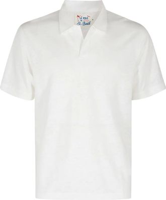 MC2 Saint Barth Linnen poloshirt - Wit